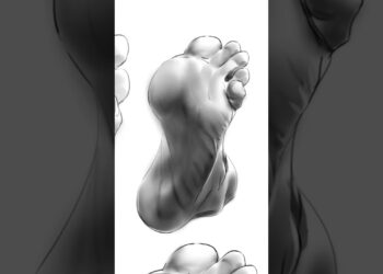 Aprendí a colorear un pie / #Dibujo #drawing #illustration #anatomia #artist