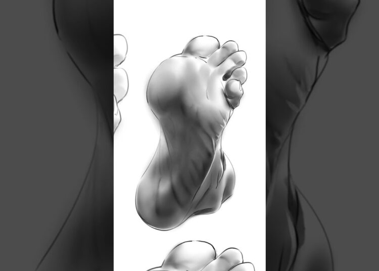 Aprendí a colorear un pie / #Dibujo #drawing #illustration #anatomia #artist