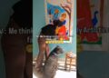 Meanwhile my mom 🥺❤️#relatable #art #painting #viral #trending #mom #foryou #shorts #artist