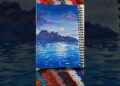 MoonlitOceanDreams#Watercolor#Art#Watercolor#Painting#Ocean#Sea#Artist#Creative#NightSky#ArtLover