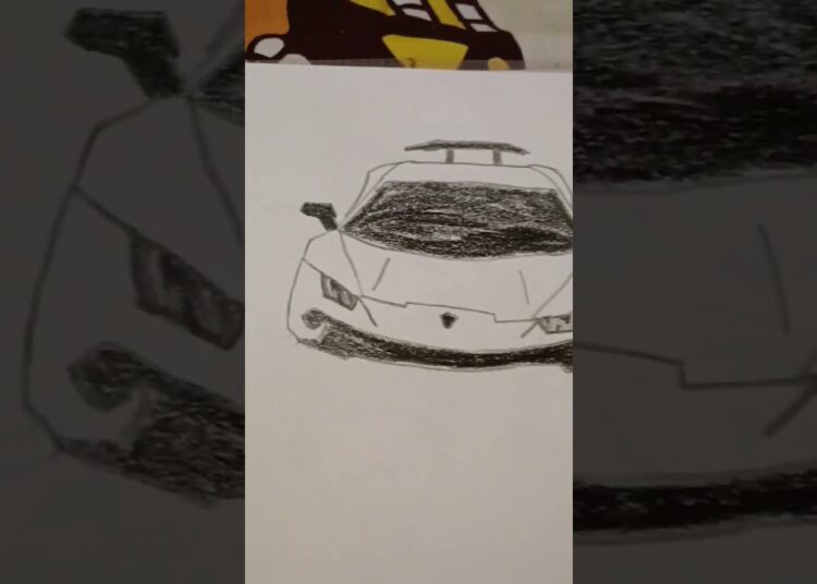 Ashwin dwivedi Artist i draw a Lamborghini shorts#🇮🇳😊