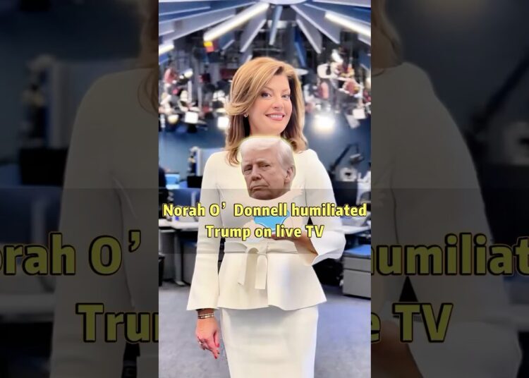 Norah O’Donnell humiliated Trump on live tv #story #shortvideo #celebrity #trump #actress