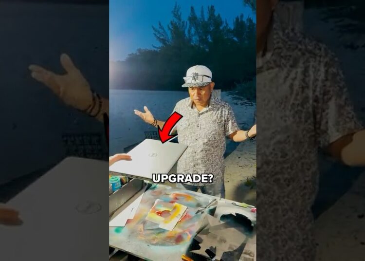 Street Artist Upgrades Laptop For $100 🤯🤯
