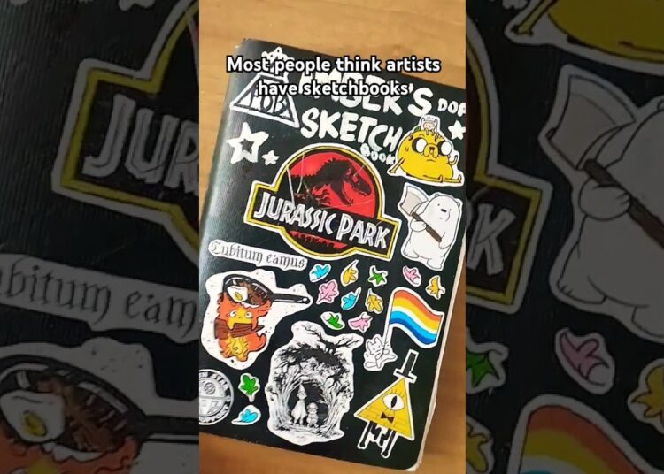 sketchbook tour to hurt your eyes#sketchbook #fypシ゚ #trending #artist #arttrend #art #sketchbooktour