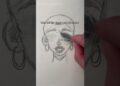 How to copy and paste irl 😅 (I think the hair ruined how she looks😭) #art #viral #artist #diy