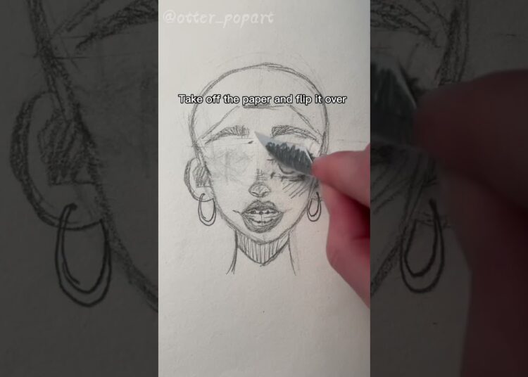 How to copy and paste irl 😅 (I think the hair ruined how she looks😭) #art #viral #artist #diy