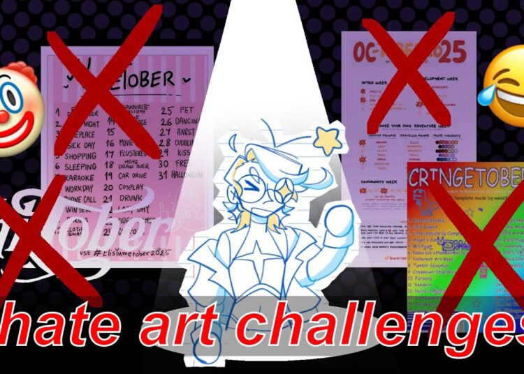 i hate october art challenges