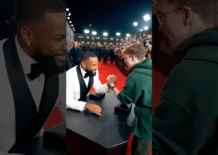 He DESTROYED the Movie Star! (Wait for it) 🤯 #shorts #celebrity #fail #funnyvideo #armwrestling