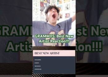 BEST NEW ARTIST GRAMMY REACTION!! #addisonrae #katseye #sombr #alexwarren