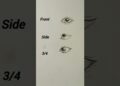 how to draw eyes step by step #art #shorts #trends #eyes