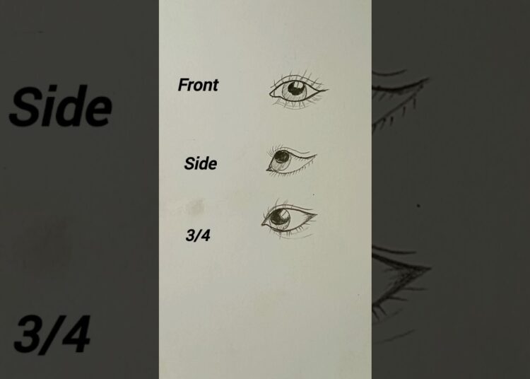 how to draw eyes step by step #art #shorts #trends #eyes