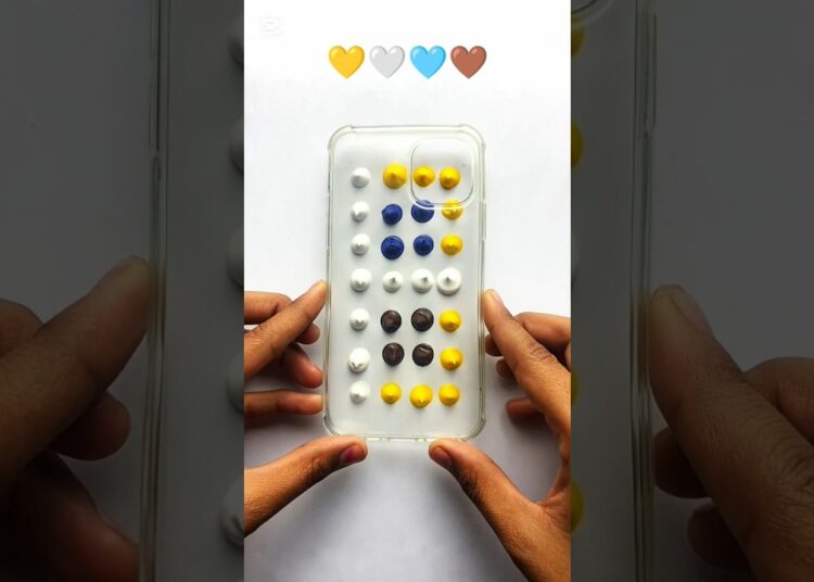 iPhone Satisfying Cover Art with Wonderful Colours 💛🤍#satisfying #artist #entertainment