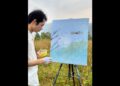 Twig Painting Art ILLUSION #creativity #painting #drawing 251110