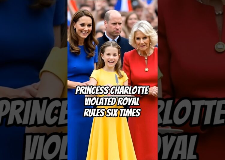 Princess Charlotte violated royal rules six times #charlotte #royalfamily #kate #camilla #royal