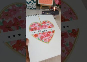 Grateful for every one of you 💖 #watercolor #nameart #illustration #artist #shortsviral #ytshorts