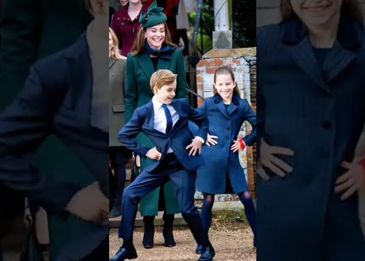 Omg! George & Charlotte dance with pure joy #royal #princegeorge #princess #charlotte #royalfamily