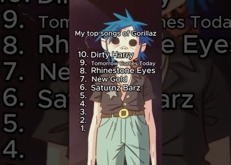 Best Gorillaz Songs You Must Hear! 🎵#Gorillaz #GorillazSongs #BestOfGorillaz
