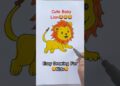 Baby Lion 🦁🌈Art for Kids #shorts #Kids #kidsvideos #anayakandhal #kidsdrawingart #ytshorts