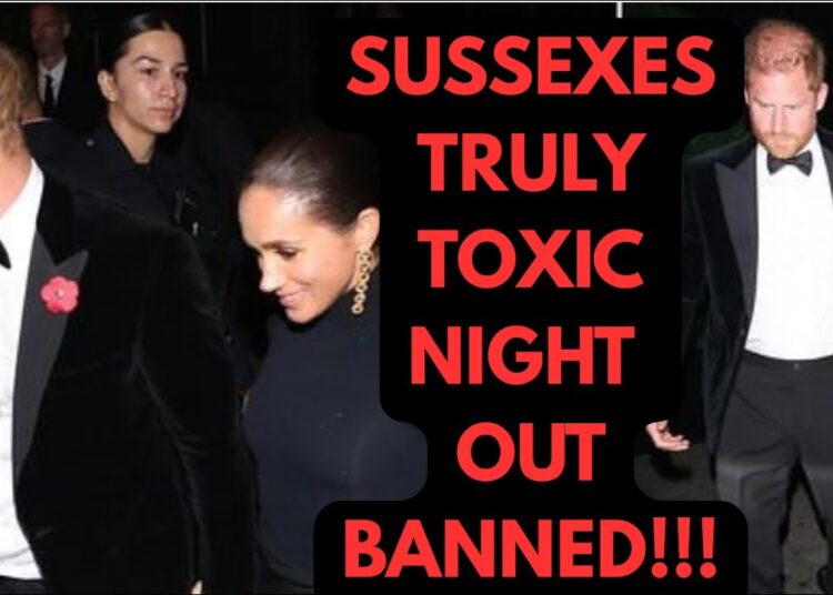 SUSSEXES TRULY TOXIC NIGHT OUT LATEST #royal #meghan #princeharry