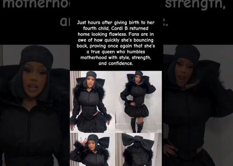 Very Strong – Cardi B Slays Hours After Giving Birth 😍💪 #celebrity