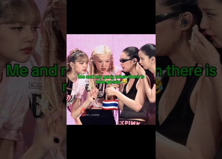 Blackpink gossip 😱😂 #blackpink #lisa #rosé #jennie #jisoo #shorts