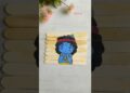 Cute Krishna Drawing Art Janmashtami Special 👃 #shorts #krishna #art #drawing #cartoon #janmashtami