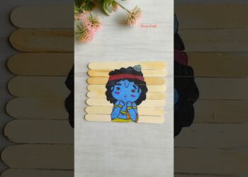 Cute Krishna Drawing Art Janmashtami Special 👃 #shorts #krishna #art #drawing #cartoon #janmashtami
