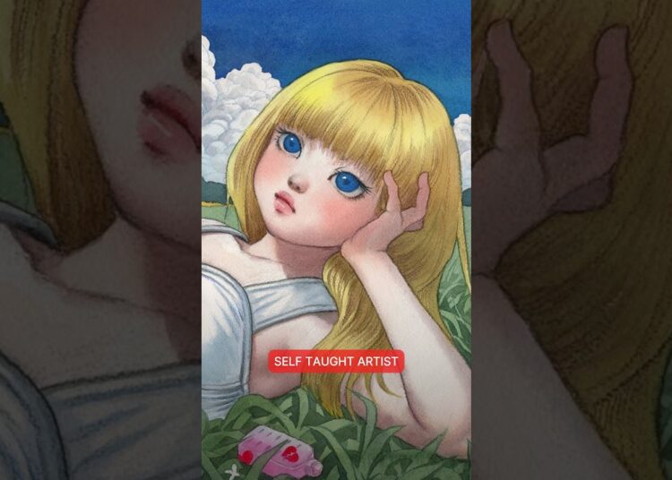 ⁠@littlethunder #art #artist #artwork #painting #contemporaryart #ink #manga #mangaart