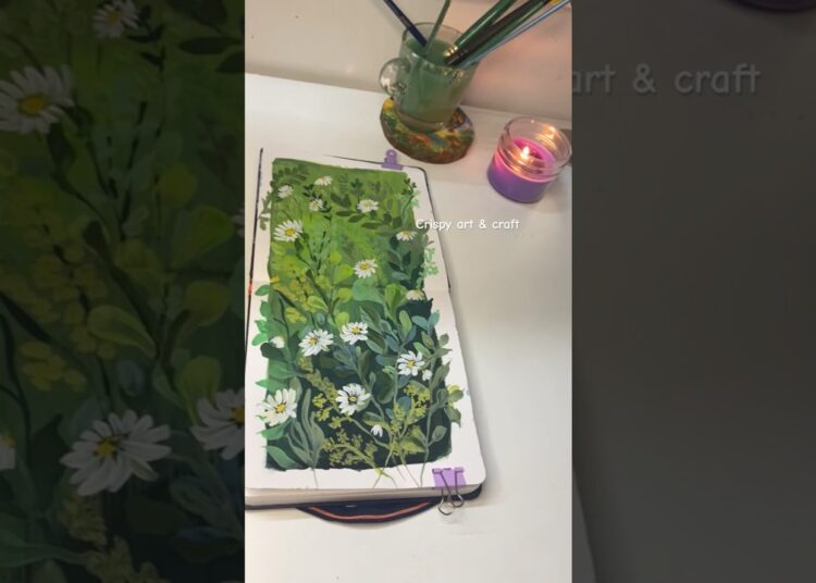 Let’s celebrate spring #art #painting #gouache #youtubeshorts #shortsviral #shorts #artist #nature