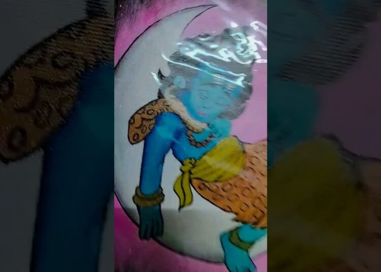 Krishna painting 🎨#art#painting#Krishna#shorts#