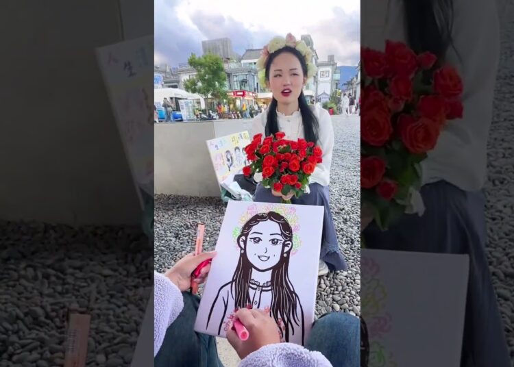 “Captured in Art: A Moment to Remember 🎨#art #artist #paint #draw #portrait #usa #duoyin #fyp #fypシ