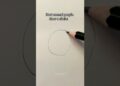 Artists drawing a circle be like: #shorts #artist