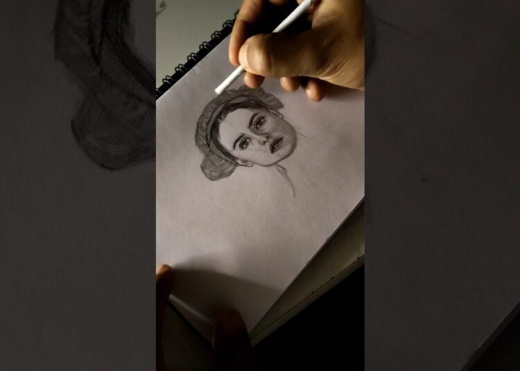 Is She Like This Or Not ?#art #sketch #drawing