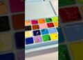 Painting with Himi gouache colors 😱 #shorts