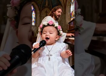 When royal crown bow in praise