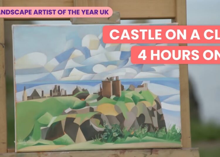 Artists Battle Time at Dunnottar Castle Ruins