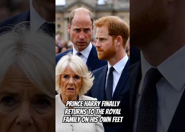 Prince Harry finally returns to the royal family on his own feet #princewilliam #royal #princeharry