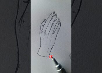 How Pro Artists Draw Hands So Easily (Steal This Technique) #art #shorts #foryou #satisfying #hand