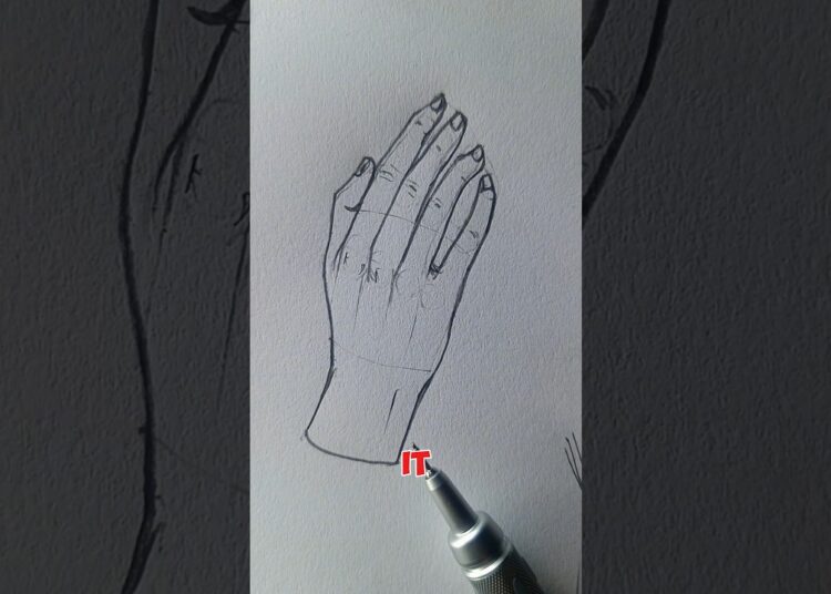 How Pro Artists Draw Hands So Easily (Steal This Technique) #art #shorts #foryou #satisfying #hand