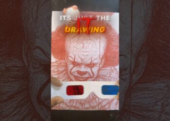Pennywise transformation 3D Glass Art