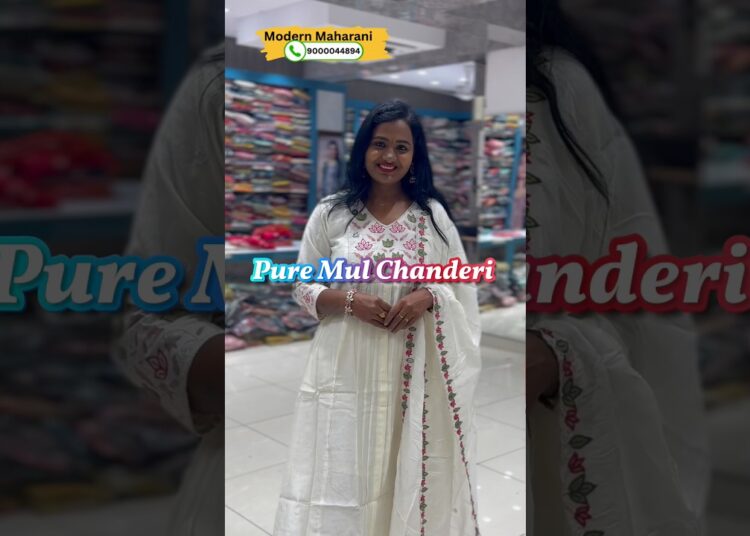 Where Comfort Meets Royalty — Mul Chanderi Edition 👑 @modernmaharani7238 #trending #designerwear