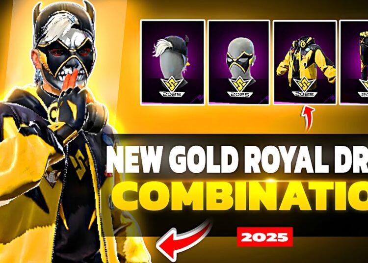 New😍Gold Royal BUNDLE God Level Dress Combination In FREE FIRE🔥| NO😱TOP UP DRESS COMBINATION |XZRT|