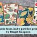 Gelli Arts® Cards from Baby Powder Prints by Birgit Koopsen