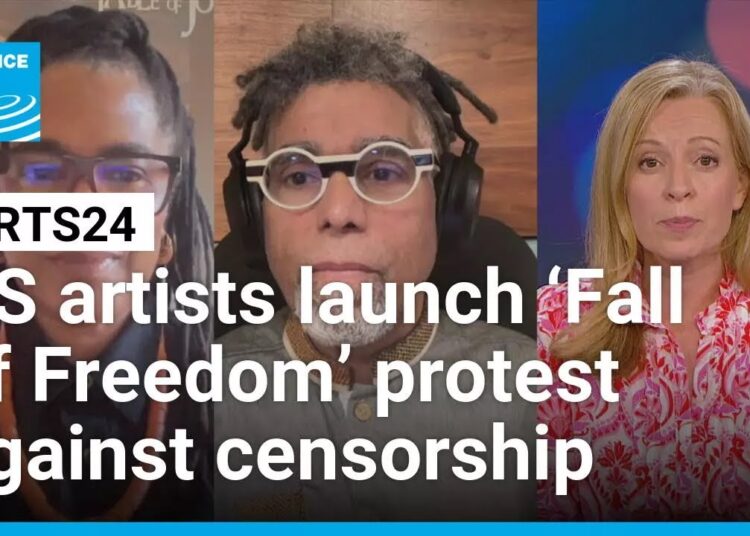 US artists launch nationwide ‘Fall of Freedom’ protest against rising censorship • FRANCE 24