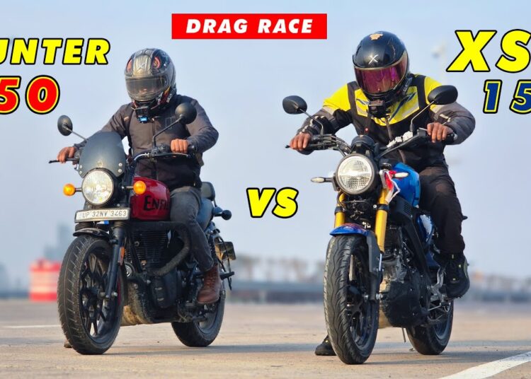2025 Yamaha XSR 155 vs Royal Enfield Hunter 350 DRAG RACE | Which One Wins? First On Youtube