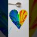 Satisfying blue red heart ❤️art #shorts #short #shortvideo #shortsfeed #art #artist #trending #trend