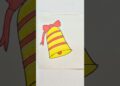 easy ring bell 🔔 drawing #viral #video #art #artist #artwork #tutorial #drawing #ring bell drawing