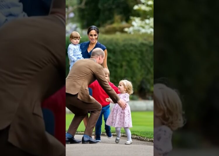 Prince William welcomes Archie and Lilibet #archie #lilibet #meghanmarkle #royal #princewilliam