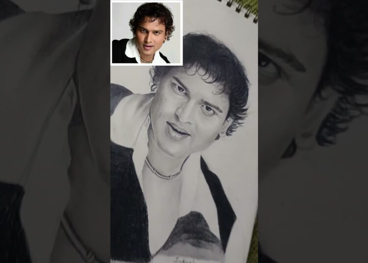 jubin garg potrait sketch draw,  artist, art, drawing,