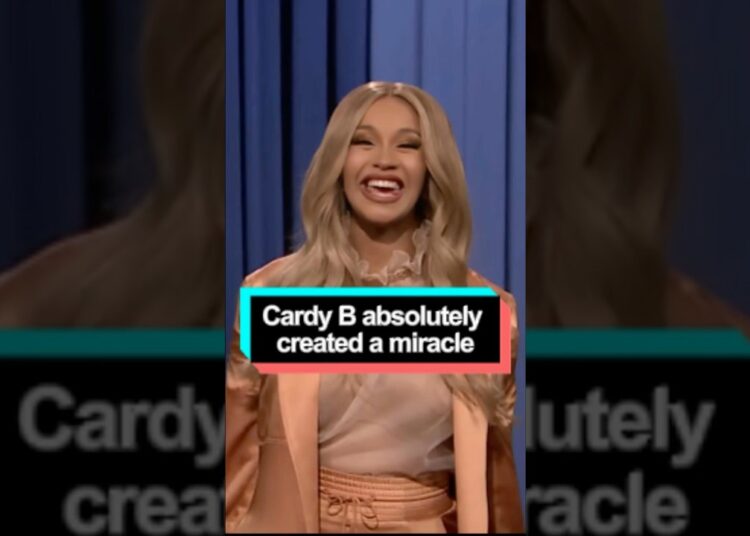 Cardi B has simply created a miracle.#Cardib#usa#fyp#foryou#celebrity#stage